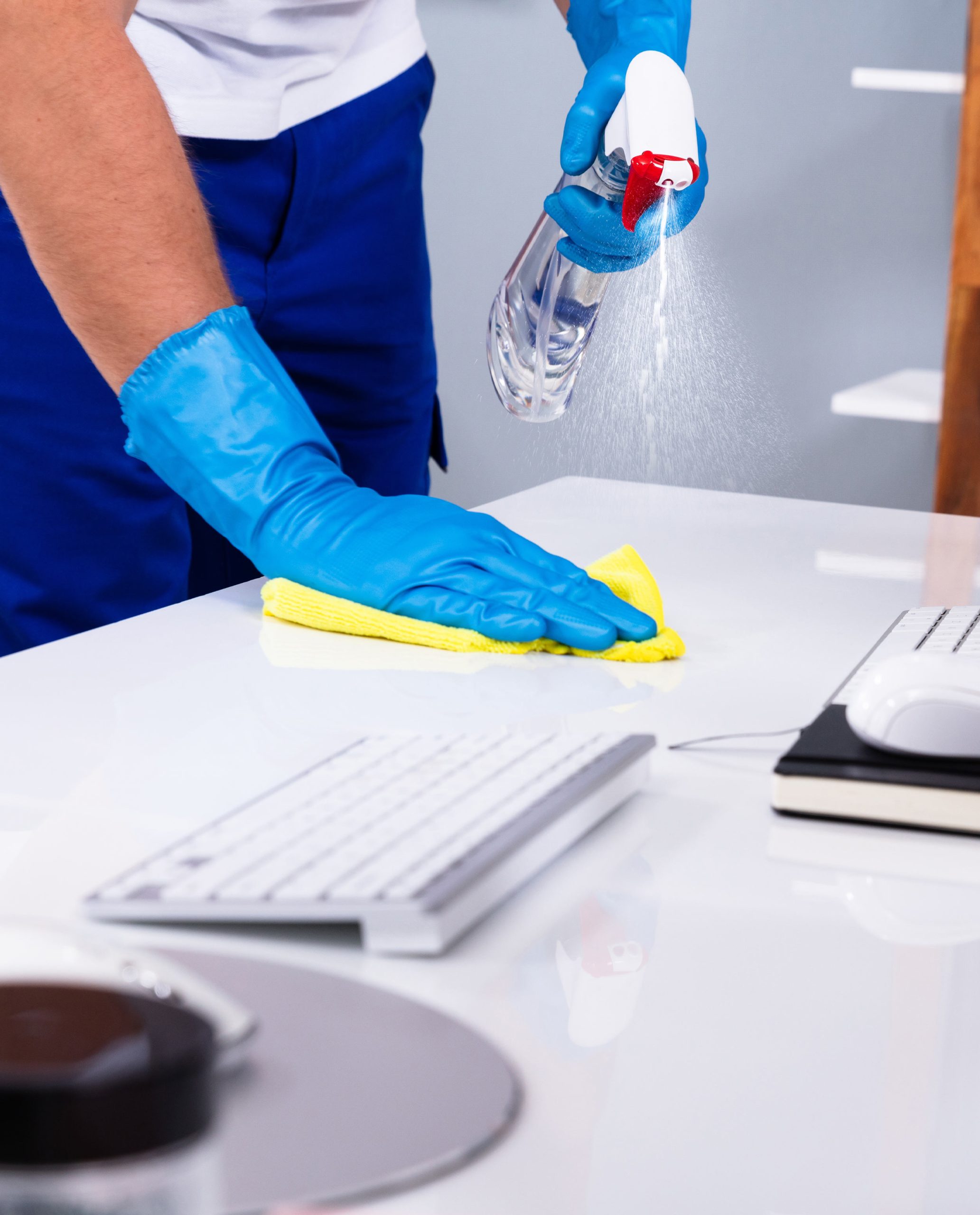 a person sitting on a table